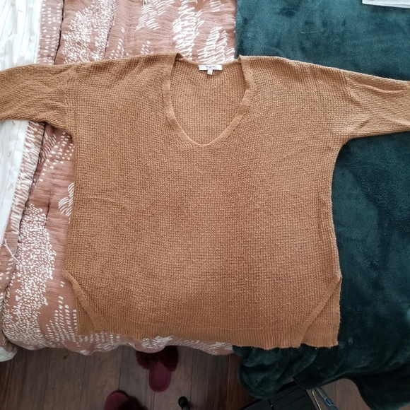 Madewell Light Brown Sweater, Medium - Picture 3 of 6